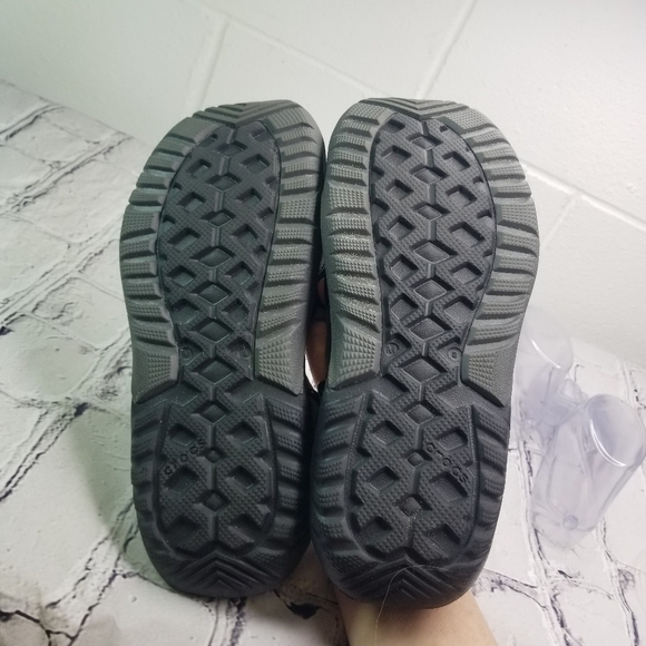 Crocs Swiftwater mesh black gray mesh deck shows - Picture 12 of 12